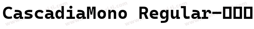 CascadiaMono Regular字体转换